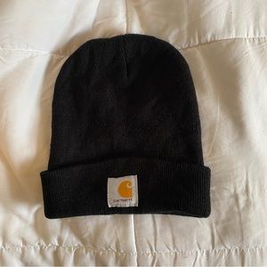 Classic Carhartt Cuffed Black Beanie